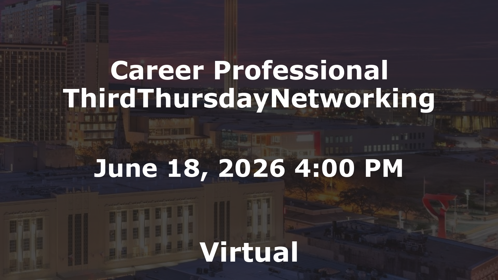 Career Professional ThirdThursdayNetworking event image